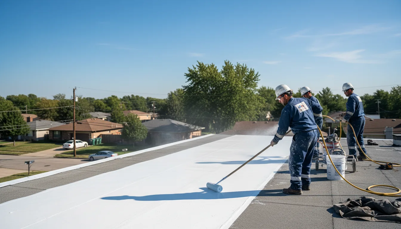 Commercial roof coating in Warne, NC near me